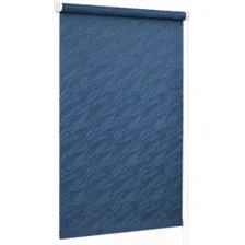 Рулонная штора Delfa Сантайм Жаккард Веда СРШ-01М 890 (52x170, синий)