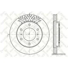 Тормозной диск Stellox 60203033VSX