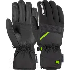 Перчатки лыжные Reusch Bradley R-TEX XT / 6101265-7716 (р-р 7, Black/Neon Green)