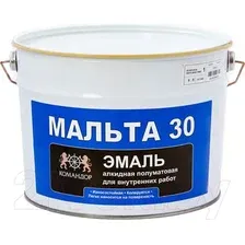 Эмаль KOMANDOR Мальта 30 РМ1 (9л, полуматовый)