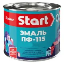 Эмаль ПФ-115 Start белая матовая, 1,8 кг
