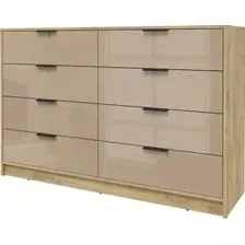 Комод Интерлиния Концепт КТ-К157 Глосс (дуб золотой/капучино глянец)