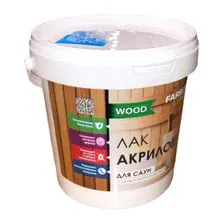 Лак акриловый Farbitex PROFI для саун матовый,  1кг