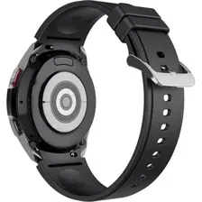 Ремешок Rumi Classic силиконовый для Samsung Galaxy Watch4/5/6 (20 мм, черный)