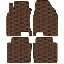Комплект ковриков для авто Alicosta Nissan Qashqai +2 I (suv / J10) 2010 - 2014 (коричневый, сота)