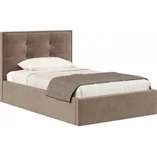 Кровать Хочу Домой Римини 120x200 (какао велюр 019)
