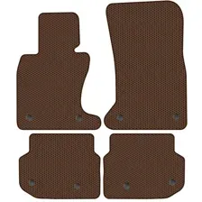 Комплект ковриков для авто Alicosta BMW 5-Series VI (седан 4WD, универсал 4WD / F10, F11) 2009 - 2013 (коричневый, сота)