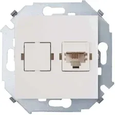 Розетка телефонная Simon 1591480-031 (слоновая кость)