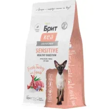Корм для кошек Брит Кеа Sensitive Healthy Digestion, 1067009, индейка/ягненок, 1.5 кг