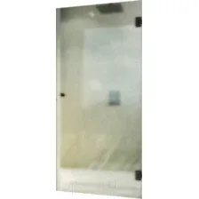 Душевая дверь MaybahGlass 195x70.5 MGD-519-6 (сатин стекло/черный)
