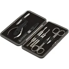 Набор для маникюра и педикюра Dewal 905BLACK (черный)