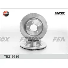 Тормозной диск FENOX TB219316 вентилируемый , задняя ось