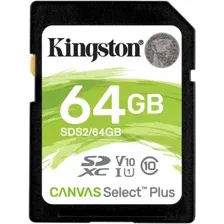 Карта памяти Kingston Canvas Select Plus SDXC 64GB SDS2/64GB