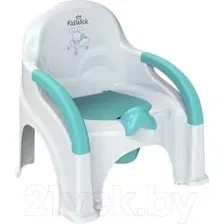 Детский горшок Kidwick Премьер / KW110102 (белый/бирюзовый)