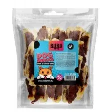 Лакомство BUBU PETS, Ушки кролика для собак фаршированные уткой, 500 г