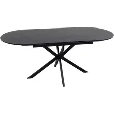 Обеденный стол Signal Gaston Ceramic 140-180x100 (черный/черный)