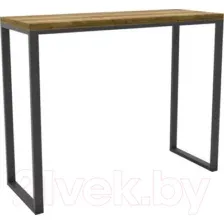 Барный стол Hype Mebel Классик 120x40x110 (черный/дуб галифакс олово)