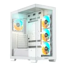 Корпус для компьютера Gigabyte C500 Panoramic Stealth Ice / GB-C500PI ST (белый, без БП)
