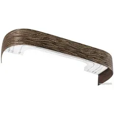 Карниз для штор Legrand Эдельвейс с поворотами 3м 3-х рядный 58 090 003 (шоколад)