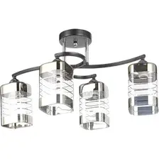 Люстра средней высоты Aitin Pro НПБ 02-4x60-101 6299/4 (черный/хром)