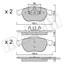 Тормозные колодки Metelli 2203361