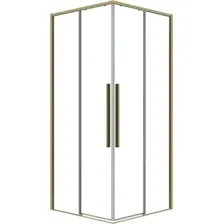 Душевой уголок Grossman Galaxy 90x90x195 300.K33.01.9090.32.00 (золото сатин/прозрачное стекло)