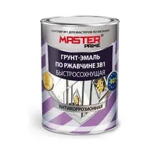 Грунт-эмаль алкидная MASTER PRIME по ржавчине 3в1 быстросохнущая зеленый 2 л (М0705290)
