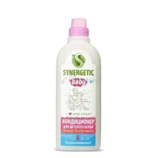 Кондиционер-ополаскиватель для детского белья SYNERGETIC Нежное прикосновение биоразлагаемый, 1 л