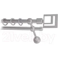 Карниз для штор Lm Decor Квадро 179 2р гладкий (сатин, 4м)