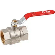 Кран шаровый 1 1/2" вн.-вн. ручка PN25 AV Engineering AVE090112