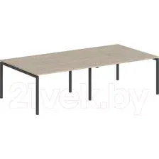 Комплект письменных столов Norden 320x143.8x75 / SG.256.OL.44.AN (антрацит/дуб светлый)
