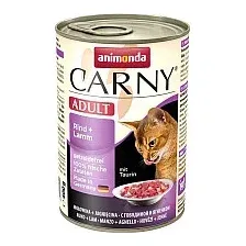 Корм "Animonda CARNY" для кошек, с говядиной и ягненком, 400г X6ШТ