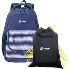 Школьный рюкзак Torber T2743-22-DBLU-M (темно-синий)