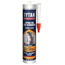 Tytan Professional герметик силикатный для каминов, черный, 280 мл