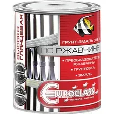 Грунт-эмаль Euroclass По ржавчине (900г, серый)