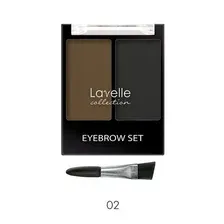 Набор для бровей LAVELLE Collection Eyebrow set, 21.5 г, тон 02