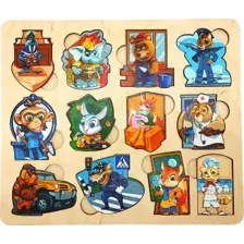 Мозаика/пазл Нескучные игры Кто есть кто? Профессии 8285/52