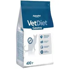 Сухой корм для кошек AlphaPet VetDiet Gastro для взрослых кошек 400 г