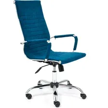 Офисное кресло TetChair Urban (флок, синий)