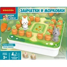 Развивающая игра Bondibon Зайчатки и морковки ВВ5862