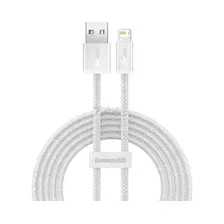 Кабель BASEUS CALD000502 Dynamic Series Fast Charging Data Cable USB to iP 2.4A 2m White