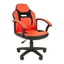 Игровое (геймерское) кресло CHAIRMAN Kids 110 (экопремиум, черный/красный)