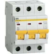 Выключатель автоматический IEK ВА 47-29 3п 32А D MVA20-3-032-D