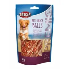 Лакомство "TRIXIE PREMIO" для собак, шарики из утиного мяса с рисом, 80 г
