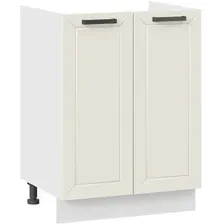 Шкаф напольный Трия Лорас 1Н6М (белый/холст брюле)