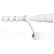 Карниз для штор Lm Decor Византия 066 1р гладкий 25мм (белый глянец, 3м)