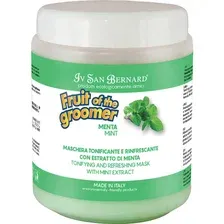 Маска для животных Iv San Bernard Fruit Of The Groomer Mint для любого типа шерсти (1л)