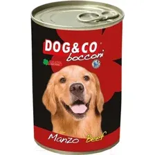 Влажный корм для собак Adragna Dog&Co кусочки говядины в соусе (405г)