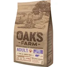 Сухой корм для собак Oak's Farm Беззерновой для взрослых собак всех пород. Ягненок 12 кг