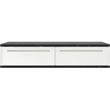 Туалетный столик без зеркала Shtabe Royal 5210 эко (мрамор неро/р.золото)